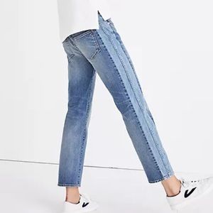 Madewell Pieced Cruiser Straight Jeans 24